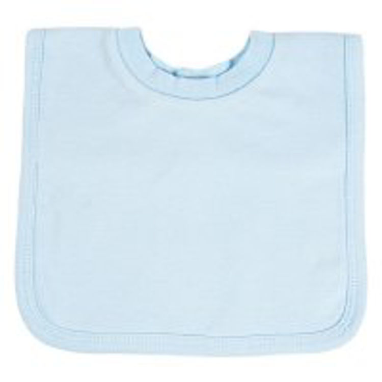 Picture of P5194 : PLAIN POP ON BIBS W/PEVA BACK BLU